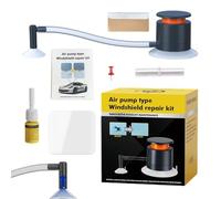 Cracked Windscreen Repair Kit | Scratch & Finish Touch Up Fluid | With Air Pump Tools Car Glass Repair Kit | for Trailer Vehicle Dashboard Rearview Mirror Mounting