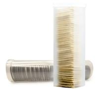 Cracker Containers Set of 2 - Kitchen Discovery - Round and Square Cracker Keeper Storage Containers - No - Crush Saltine Cracker Container and Cookie Keeper Retain Just - Opened Crispness and Flavor