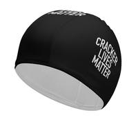 Cracker Lives Matter Swim Cap Cozy Waterproof Shower Caps Keep Hair Dry Bathing Cap for Unisex