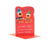Crackers Grandad Funny Are You Santa In Disguise? Christmas Greeting Card