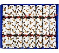 Crackers Ltd 8 Fill your Own Reindeer Christmas Crackers in White