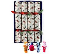 Crackers Ltd Box of 4 Family Fun Finger Puppet Christmas Gonks Design Christmas Crackers