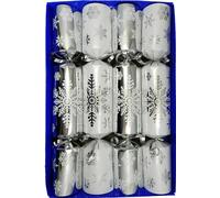 Crackers Ltd Box of 4 Family Fun Finger Puppet Silver Snowflake Christmas