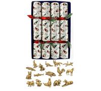 Crackers Ltd Christmas Crackers Gift Set, 4 Pack, Christmas Gonks Design, with Brass Animal Miniature Inside