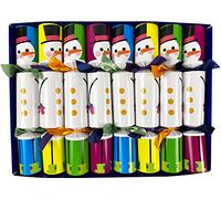 Crackers Ltd Musical Christmas Crackers with Mini Xylophones - Colourful Snowman Design