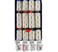 Crackers Ltd Set of 4 Nutcracker Design Christmas Crackers containing tiny wind up music boxes playing carols