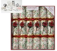 Crackers Ltd Set of 6 Winter Berry design Christmas Crackers by Robin Reed