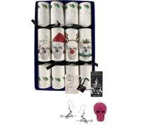 Crackers Ltd The Dark Side of Christmas - Set of 4 Christmas Skull Christmas Crackers - From the Skullery