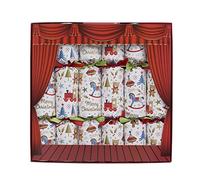 Crackers Robin Reed Set of 6 Toy Town Design Christmas