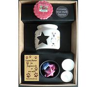 crackinchina Dog oil burner gift box with wax melts and tealights