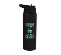 Cracking Codes is My Cardio Cryptologic Technician Stainless Steel Insulated Water Bottle