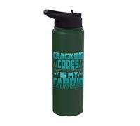 Cracking Codes is My Cardio Cryptologic Technician Stainless Steel Insulated Water Bottle