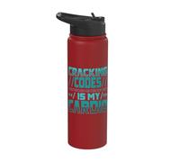 Cracking Codes is My Cardio Cryptologic Technician Stainless Steel Insulated Water Bottle