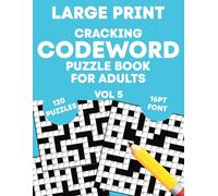 Cracking Codeword Puzzle Book for Adults (Vol 5): Large Print Codeword Puzzle Book for Adults, Teens, Seniors and More! (UK Version)