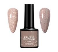 Crackle Effect Nail Gel Polish - 7ml Nail Gel with Easy Application, for Salon & Home Use, Party Nails - Works with White/Silver Base for Perfect Fissure Design