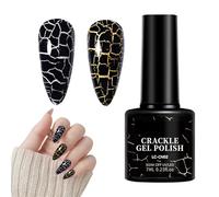 Crackle Gel Nail Polish - 7ml Cool Polish For Girls, Quick-Dry Manicure Decoration | Creative Finger Supplies For Salons, Homes, Weddings, Proms, Date Nights, Festivals, And Stylish Daily Wear