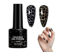 Crackle Gel Polish - High Pigment Nail Polish | 7ml Finger Accessory With Fast Dry Formula, Decorative Manicure Tool For Holidays, Prom, Dating, And Social Gatherings