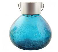 Crackle Glass Jar LED Solar Fairy Light