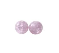 Crackle Glaze Ceramic Bead Tiny Small Stud Earrings for Women Round Ball Cartilage Studs Earring Dainty Minimalist Jewelry for Daily Wear, S, Ceramic, No Gemstone