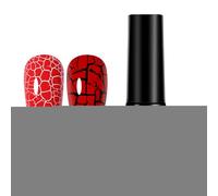 Crackle Nail , Girls' Nail , Fingernail Colour Set, Vibrant Shatter Effect Manicure Kit, Funny Colourful Nail Decoration Collection with 7 ml Bottles for Prom Holiday Sal