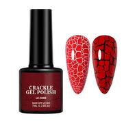 Crackle Nail Pöliïh, With Innovative Formula, 7ml, Cool Nail Pölïsh, Gel Finger, Long Lasting Wear, For Holiday Trips Prom Nights Or Dating Events