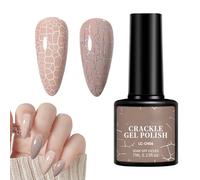 Crackle Nail Polish, Gel Crackle Polish Oil, Quick Drying Effect Gel, High Pigment, Long-lasting Air Dry Nail Arts For Home Salon Women, Fingernail Decorations For Salon