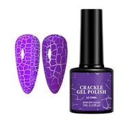 Crackle Nail Set - Locrng Permanent Fingernail Colour, Cool Decorative Colours, Nails Art Design Collection, Home Party, Prom, Holiday Use, Stylish Manicure Accessory, Beauty Cosmetics