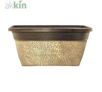 Crackle Window Box 30Cm Ceramic Cream