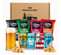 Crackling & Craft Beer Gift Set - Different Flavoured Ipa Lager Beers & Randomly Selected 4 Snaffling Pig Pork Cracklings. This Beer & Pub Snack Hamper, Birthday Gifts for Men, Fathers Day (2 Hamper)