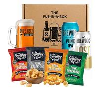 Crackling & Craft Beer Gift Set - Randomly Selected 4 Snaffling Pig Pork Cracklings, 2 x 440ml Ipa Lager Beers & Beer Tankard. Great Birthday Gifts for Men, Fathers Day (1 Hamper)