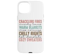Crackling Fires Warm Blankets Chilly Nights Case for iPhone 15 Plus