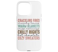 Crackling Fires Warm Blankets Chilly Nights Case for iPhone 15 Pro Max