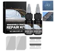 Cracks Gone Glass Repair Kit, 2025 New Windshield Crack Repair Kit for Chips and Cracks, Glass Crack Repair Liquid, Universal Windscreen Chip Repair Kit, for Automotive Windscreen Tool (2PCS)