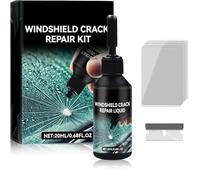Cracks Gone Glass Repair Kit, Universal Crack Repair Liquid, Glass crack scratch Adhesive Repair Fluid, Multifunction Repair Liquid Glue, for Automotive Windscreen Tool (1PCS)