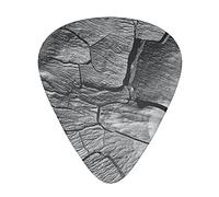 Cracks on dry ground Guitar Picks 12 Pcs Classical Triangle Guitar Plectrums Includes Thin, Medium & Heavy Gauges 3 Sizes for Bass Electric Acoustic Guitars Ukulele with Organizer Storage Box