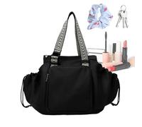 Cradle Bag for Women - Multi-Compartment Organizer Bag Gym Bag with Handles, Travel Crib Bag | Large Capacity Women's Backpack for Teachers, Students, Nurses, Sisters, Black, Fare riferimento alla