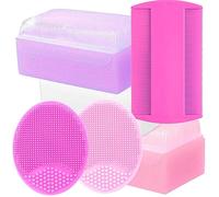 Cradle Cap Treatment Kit for Baby Girl | Baby Brush, Comb & Bath Sponge Essentials (Pink 6-Pack)