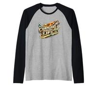 Cradling Through Life Lacrosse Player Lax Bro Game Gift Raglan Baseball Tee