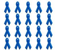CRAFFANCY Prostate Cancer Awareness Ribbon Pin, 20 Pcs Blue Ribbon Badges Colon Cancer Brooch Men health Awareness Pin for Men and women Accessories Parade Decoration