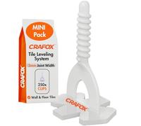CRAFOX® Tile Leveling System Accessories | 250x Threaded Clips 3mm Tile Spacers | The Tool for Perfect Grout Lines | Levelling Clips for Precise Tile Installation | Floor & Wall Tile Spacers