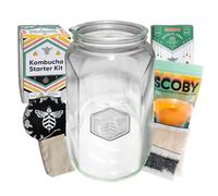 Craft A Brew Home Brewing Starter Kit Kombucha Tea Kit - Home Kombucha Kit - Fermentation Starter with Kombucha SCOBY - 1 Gallon