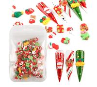 Craft Accessories 1 Bag Resin Christmas Pendant for Nail Art Decoration