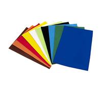 Craft Acrylic Felt Pack, 10 Assorted Colours, 20 x 30cm