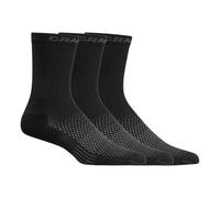 Craft Core Dry High Running Socks Unisex - black, Size 34-36