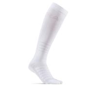 Craft ADV Dry Compression Sock 34-36 (EU) - Enhanced Support for Running and Training in White