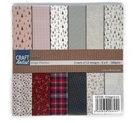 Craft Artist Vintage Christmas Paper Pad 6" x 6"