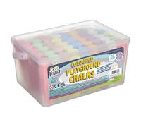 Craft Basics Craft Planet Playground Chalk, Multicoloured, Pack Of 52, Art & Craft Fun For Kids, Drawing, Pavement, Playground, School, Home,