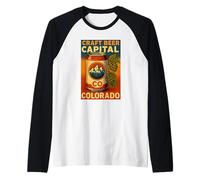Craft Beer Capital Shirt Colorado Hops Can Brewery Mountains Raglan Baseball Tee