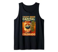 Craft Beer Capital Shirt Colorado Hops Can Brewery Mountains Tank Top
