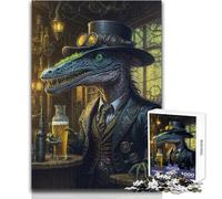 Craft Beer Dino Alien 1000 Pieces Puzzles for Adults Playful Learning Cognitive Activity for Joyful Surprises Size 50x75cm